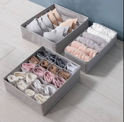 3Pcs/Set Underwear Bra Socks Storage Box