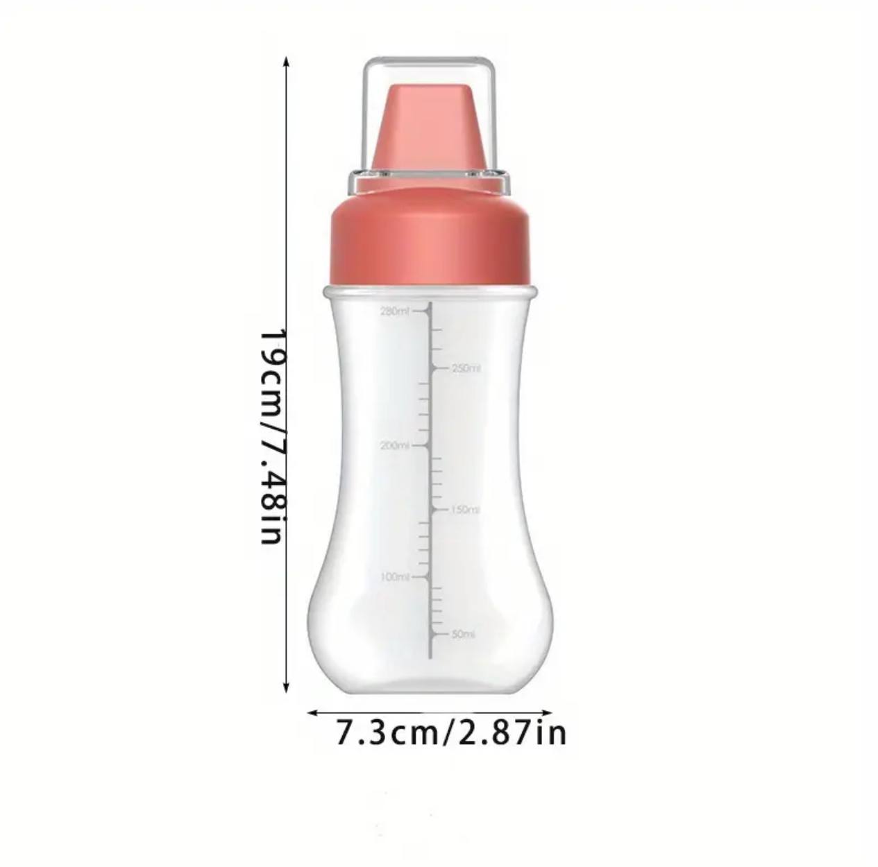 350ML Sauce Squeeze Bottle Five Hole Plastic Ketchup Bottle Sauce Honey Dispenser Container Kitchen Condiment Olive Oil Bottles