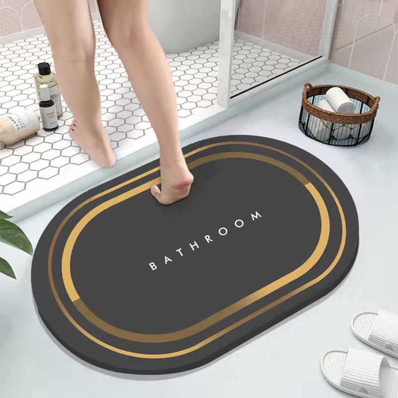 Absorbent Diatom Bathroom Bath Mats