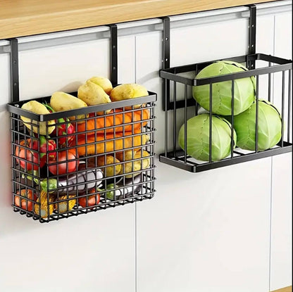 2 pc Over the Cabinet door Organizer with towel rack