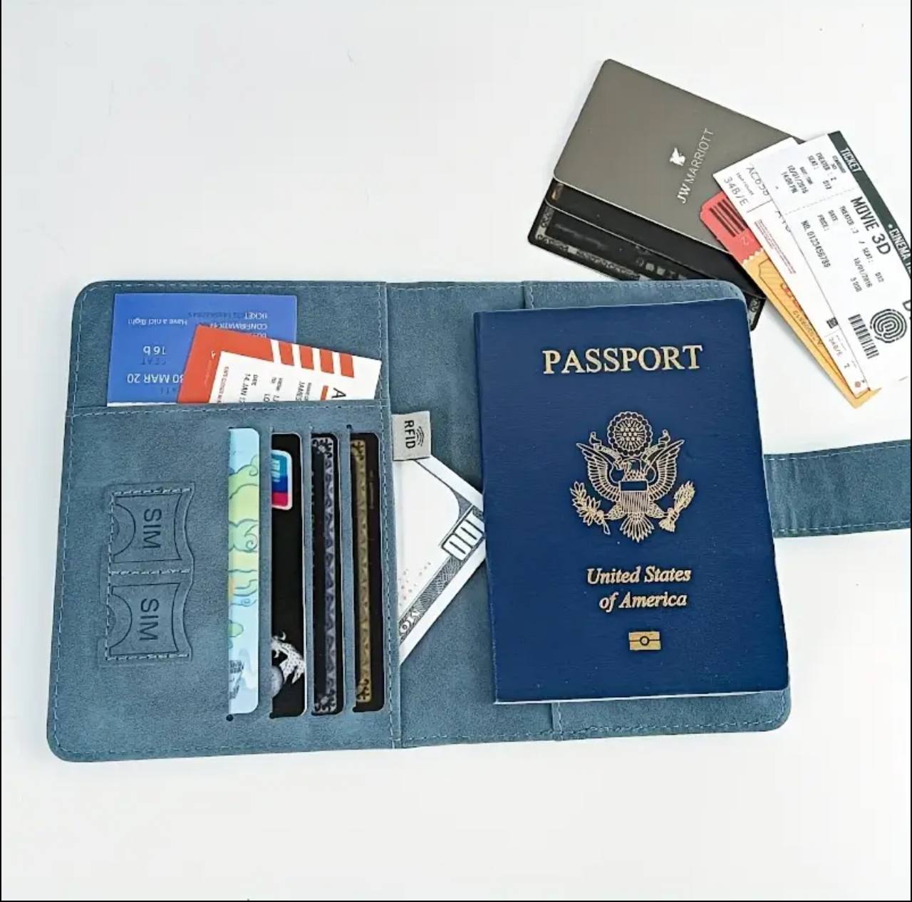 Travel Passport Holder with RFID Protection to keep your data safe