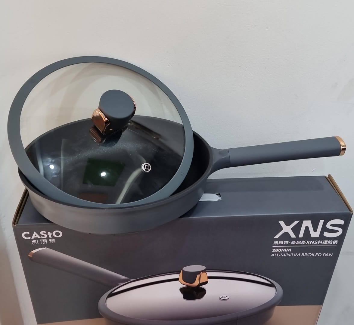 Casto xns 280mm 4litre nonstick aluminium broiled pan