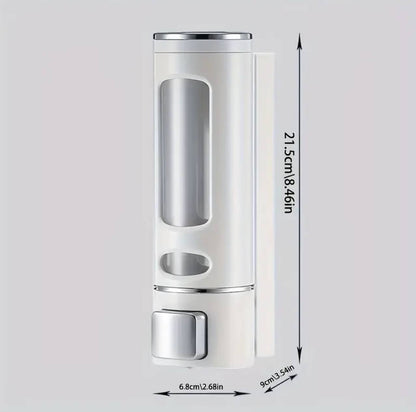 Wall mounted manual soap pump