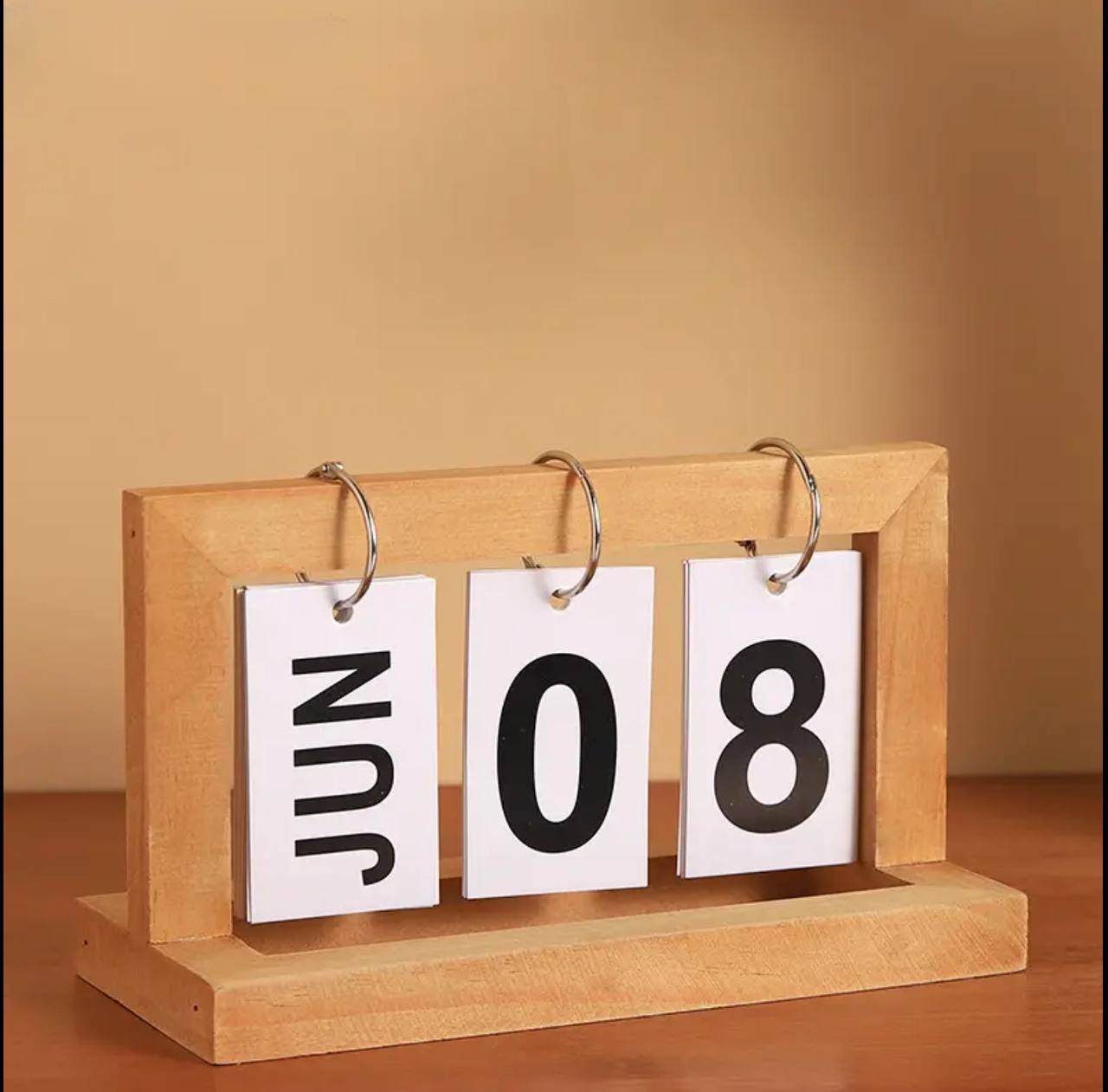 Minimalism Creative Living Room Office Decoration Wooden flip Calendar