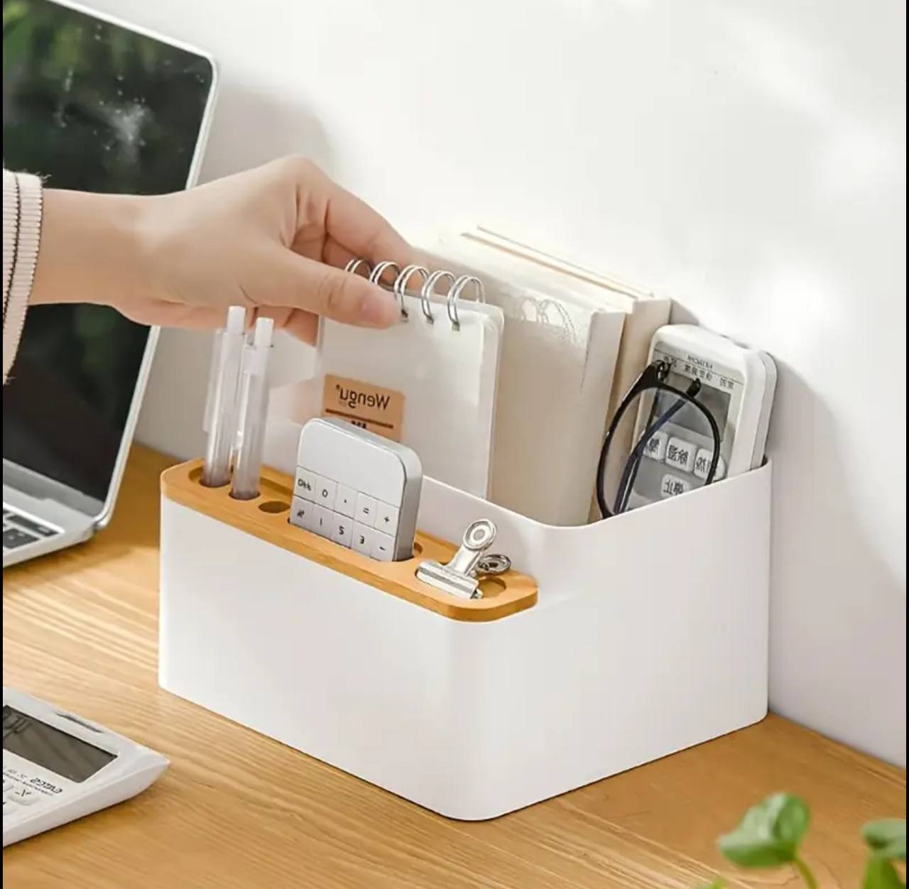 Multi purpose desktop organizer