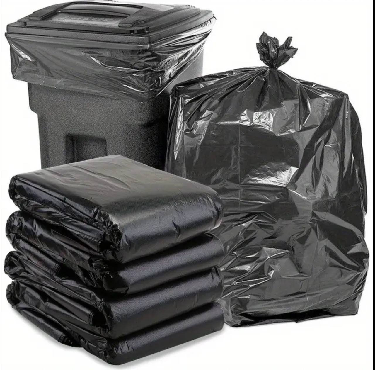 50Pcs/Set Black Large Size Garbage Bags