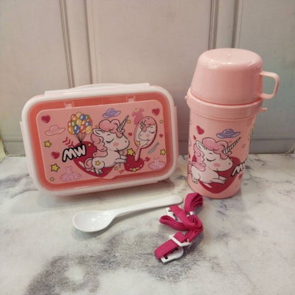 Unicorn Lunch Box Water Cup Set