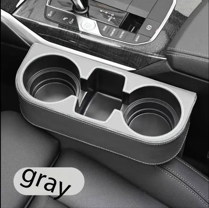Car Cup Holder with Phone Holder & double Side Holders with high Quality Leather Cover