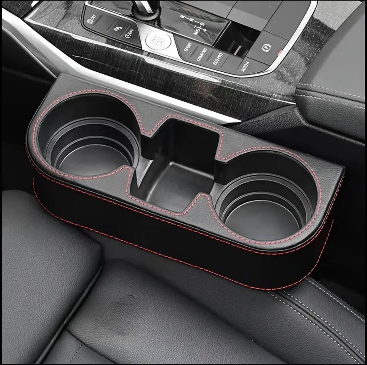 Car Cup Holder with Phone Holder & double Side Holders with high Quality Leather Cover