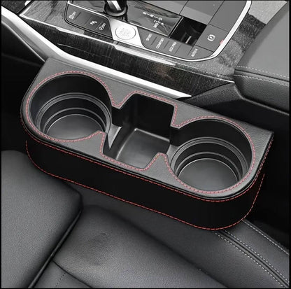 Car Cup Holder with Phone Holder & double Side Holders with high Quality Leather Cover