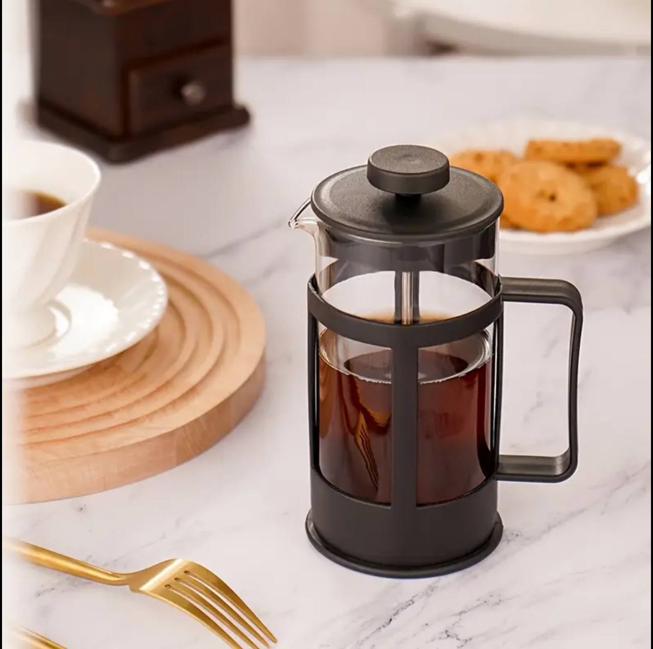 Coffee Tea Maker French coffee Press Plunger  Machine with 3-level filtration system