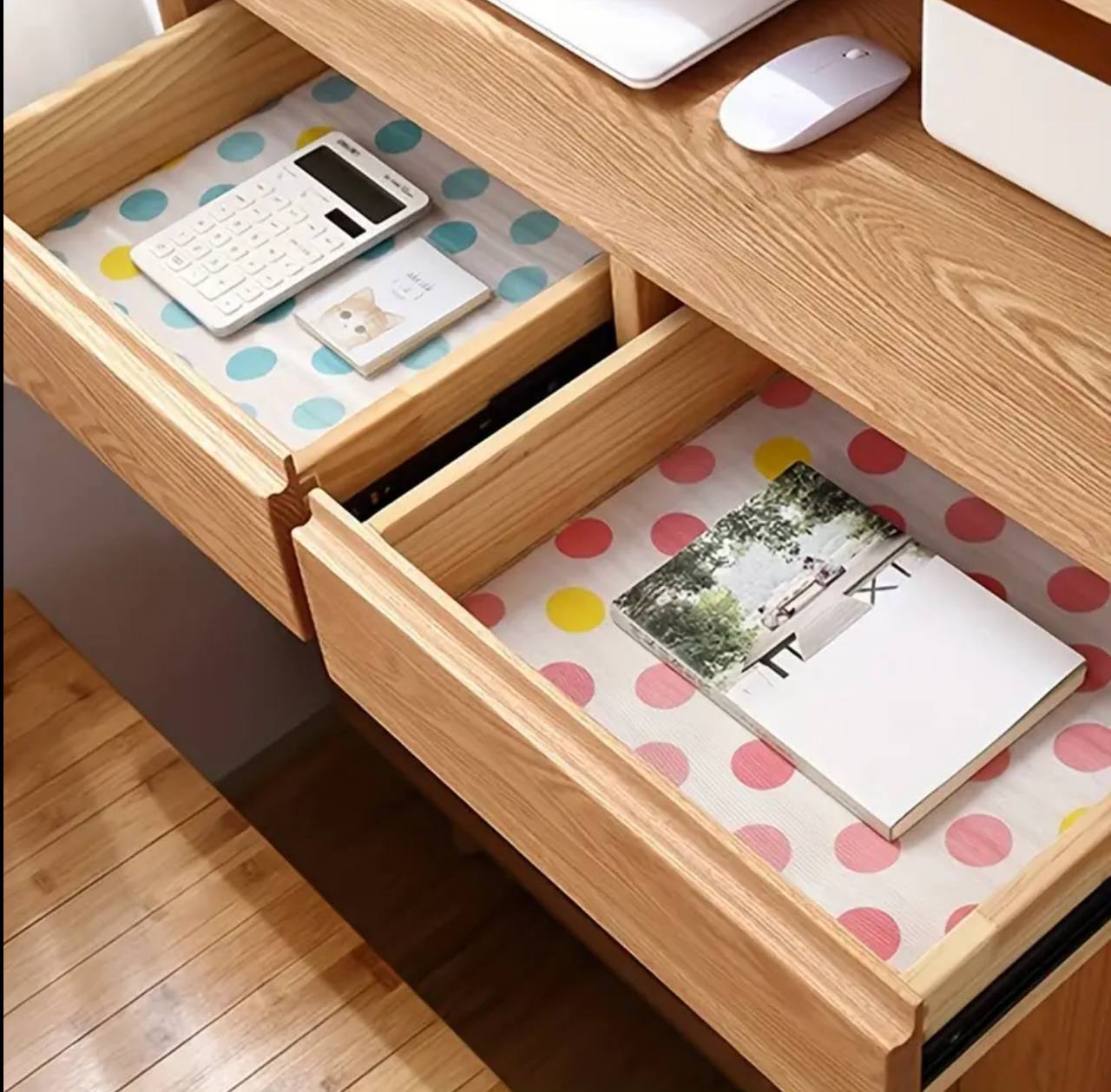 1roll  Wardrobe Moisture-proof Mat Printing Cabinet Drawer Pad Kitchen liner