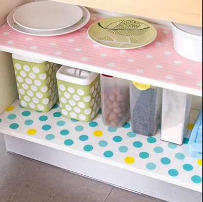 1roll  Wardrobe Moisture-proof Mat Printing Cabinet Drawer Pad Kitchen liner