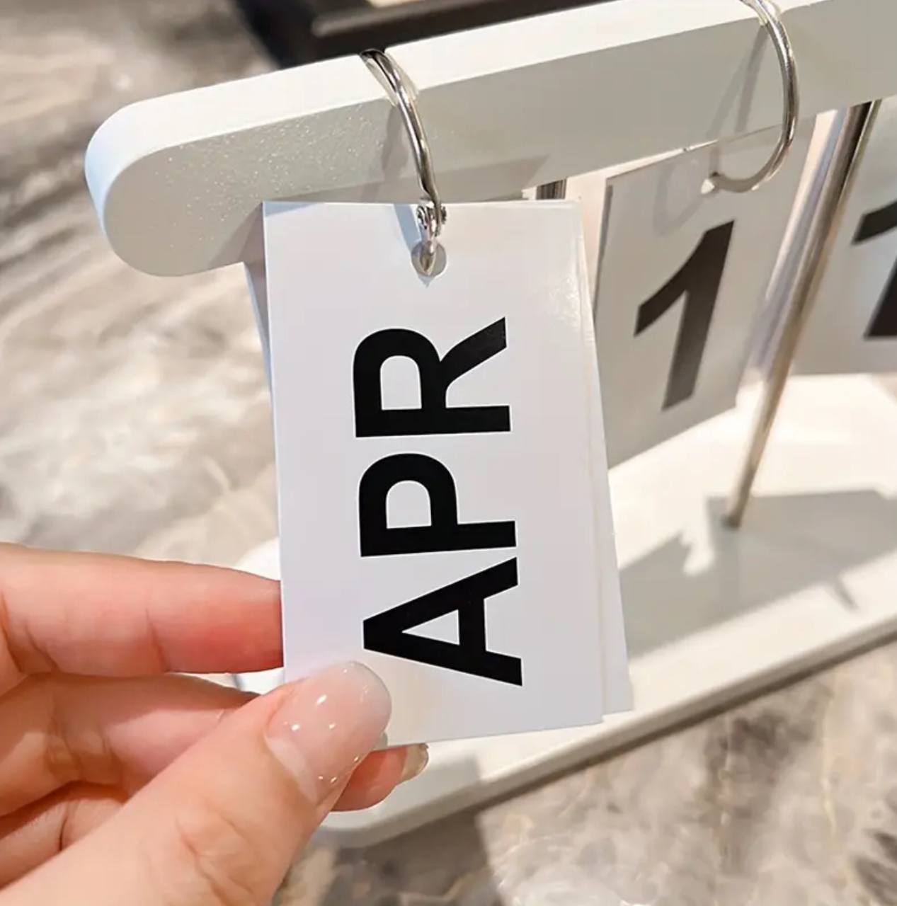 Modern Wooden Perpetual Calendar Flip