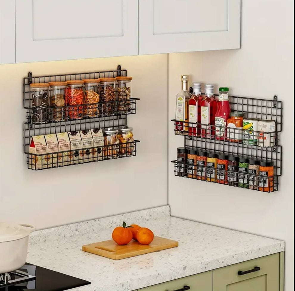 High Quality 4 tier Wall-Mounted Metal Spice Rack – Luxury Homes ...