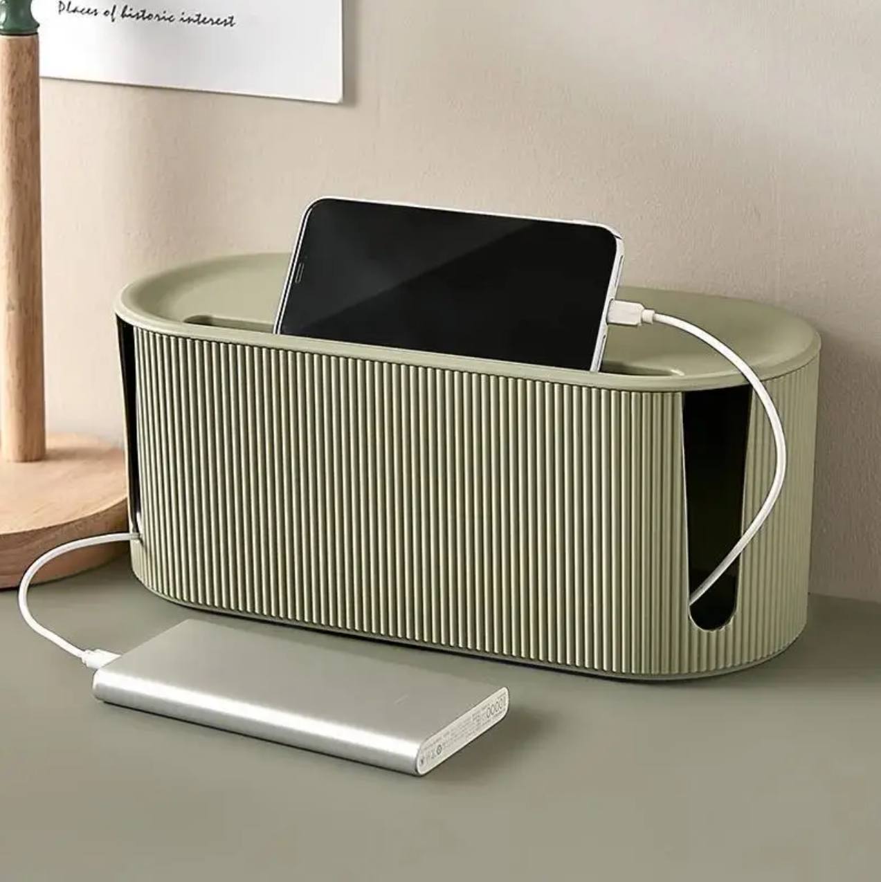 Keep your cables organized with cable storage box