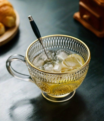 Set of 3 Romantic 500ml premium water/tea glass set