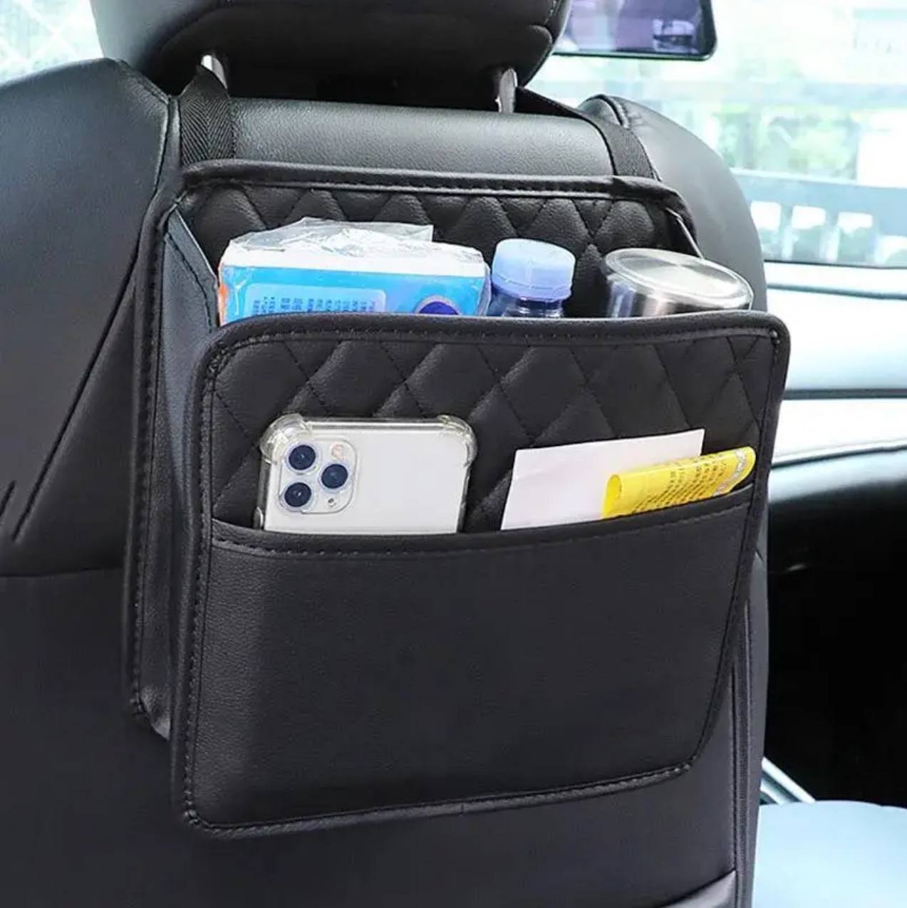 Car back seat organizer