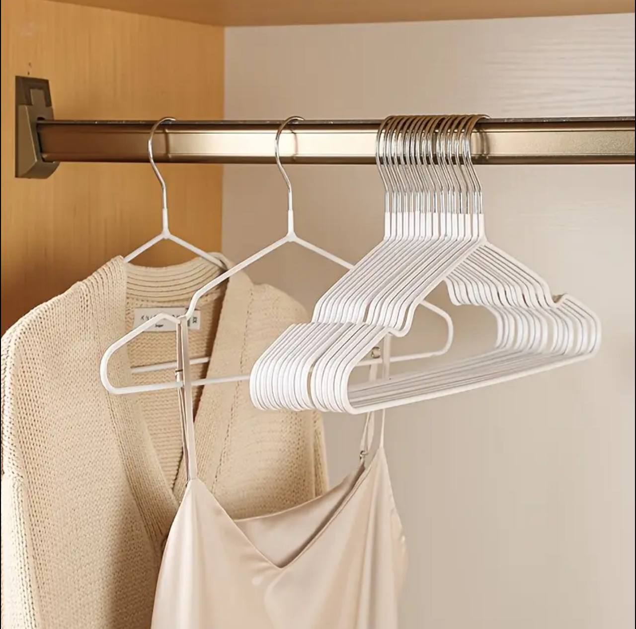 10pcs clothes hangers with antislip stainless steel hook