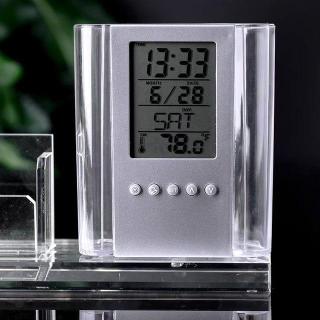 New Modern Crystal Glass Fantastic Ballpoint Pen Holder