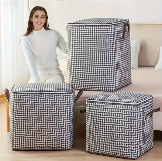 3pcs Non-Woven Zipper Storage quilt Bag 3 different sizes