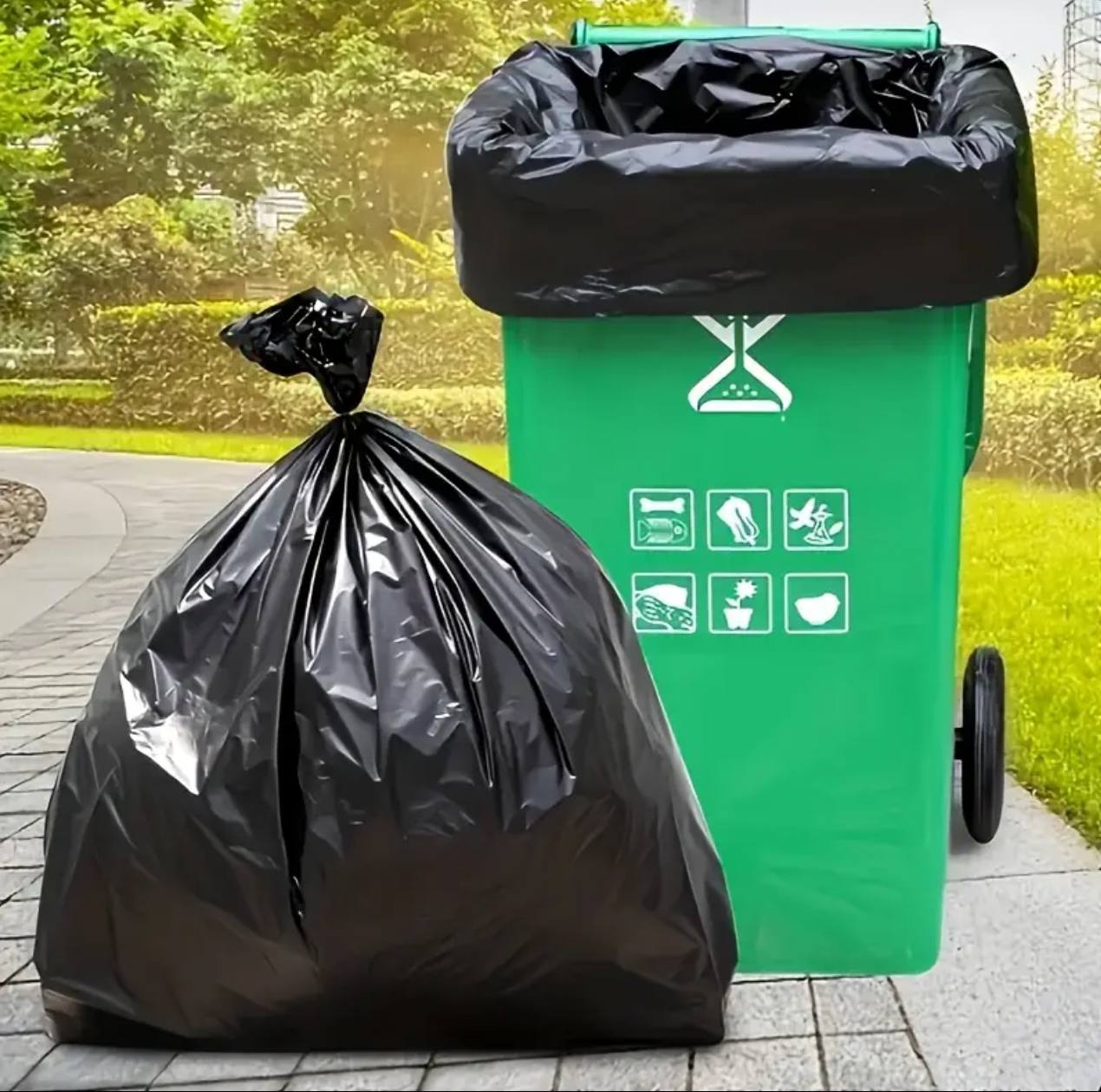 Large Size 50pcs Disposable Garbage/Trash bags