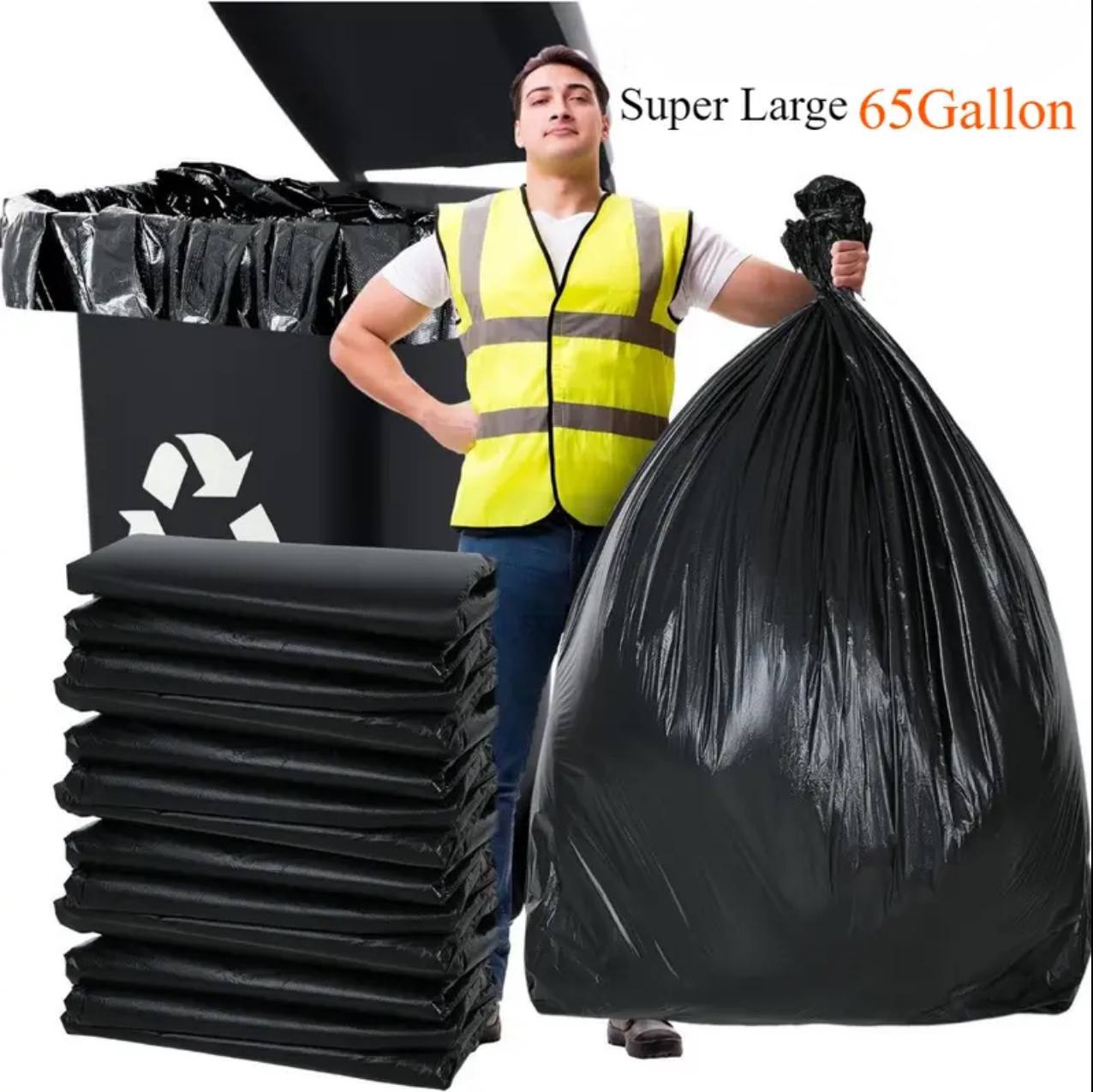 Large Size 50pcs Disposable Garbage/Trash bags