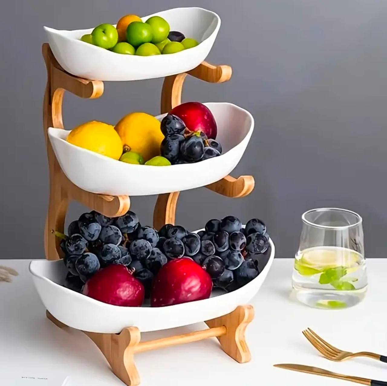 3 layer ceramic fruit