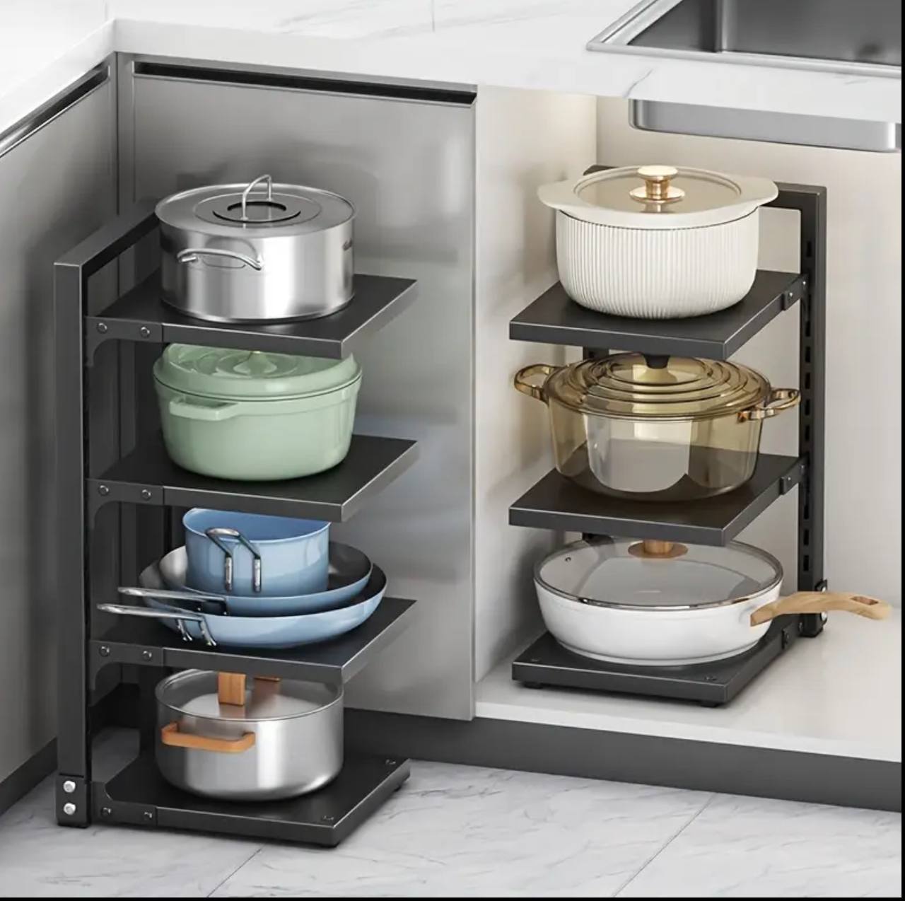 Multi-Layer Pot Storage Rack – Luxury Homes Collections