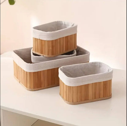 4pc set wicker baskets