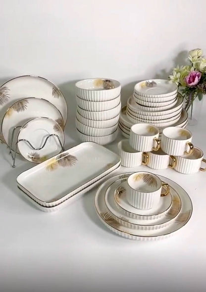 Elegant  European Porcelain Dinner set
