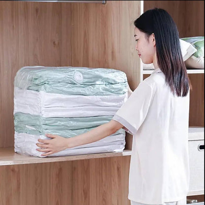 5pcs set No Pump Needed Vacuum Storage Bags