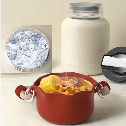 Very high quality 680ml Happy Every Day insulated food fla