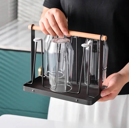 Metallic glass/cup holder