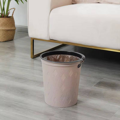 Round faux material Dustbin