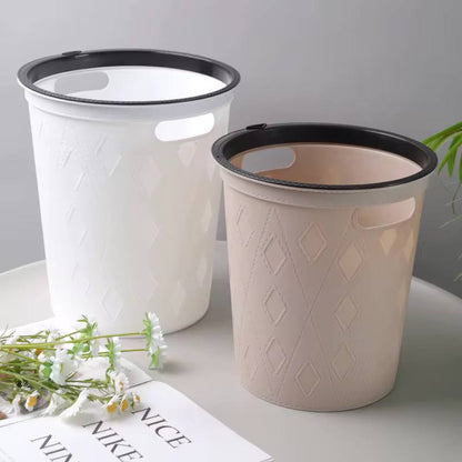 Round faux material Dustbin