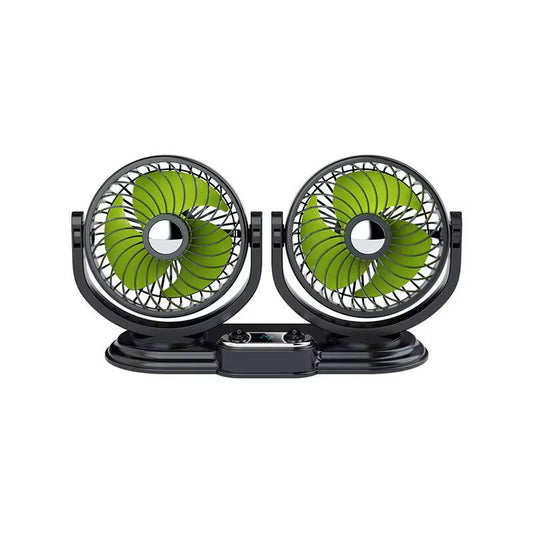 2 speed Double headed vehicle fan