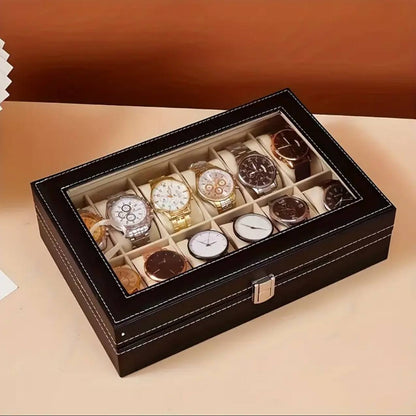 12 SLOTS WATCH ORGANIZER/STORAGE BOX