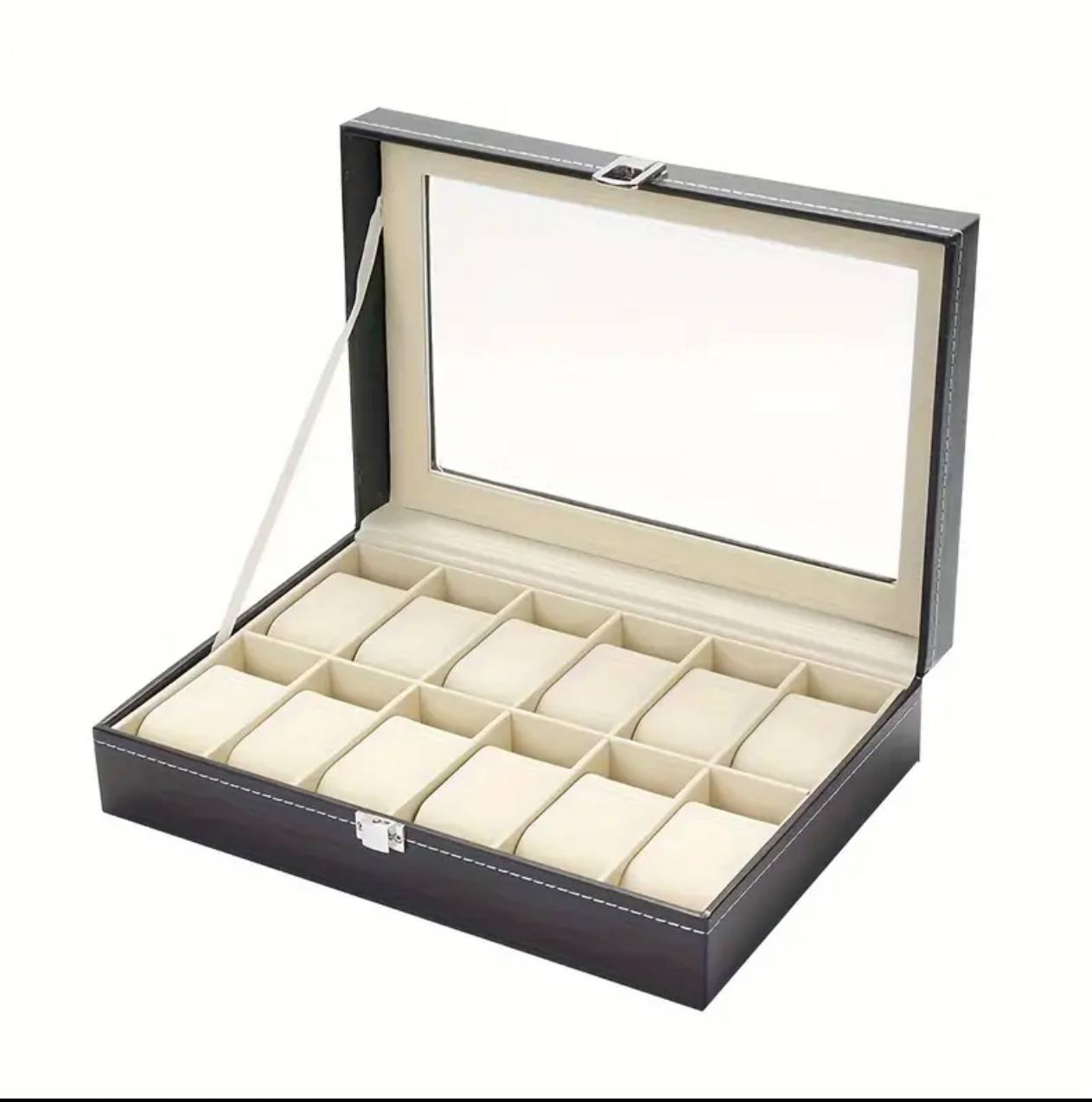 12 SLOTS WATCH ORGANIZER/STORAGE BOX
