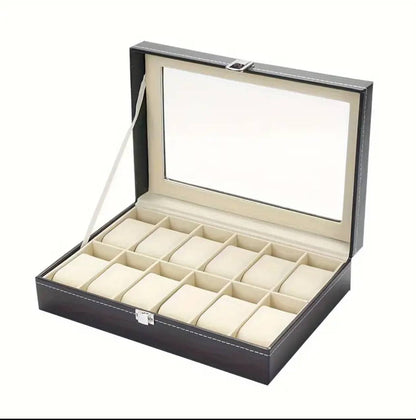 12 SLOTS WATCH ORGANIZER/STORAGE BOX