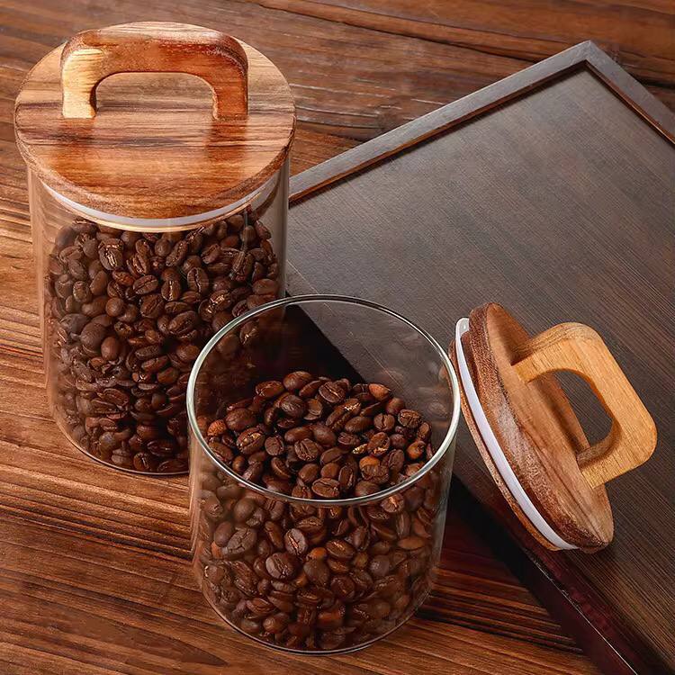 Borosilicate Glass Spaghetti Jar with Bamboo lid