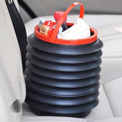 Collapsible car dust bin