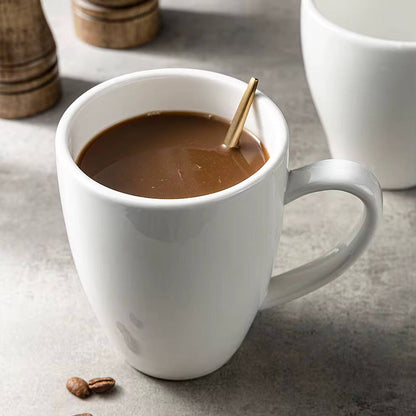 Ceramic white cup plain