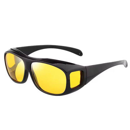 2pcs set dark & coloured Anti glare night vision driver Goggles