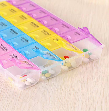 Monthly pill organiser
