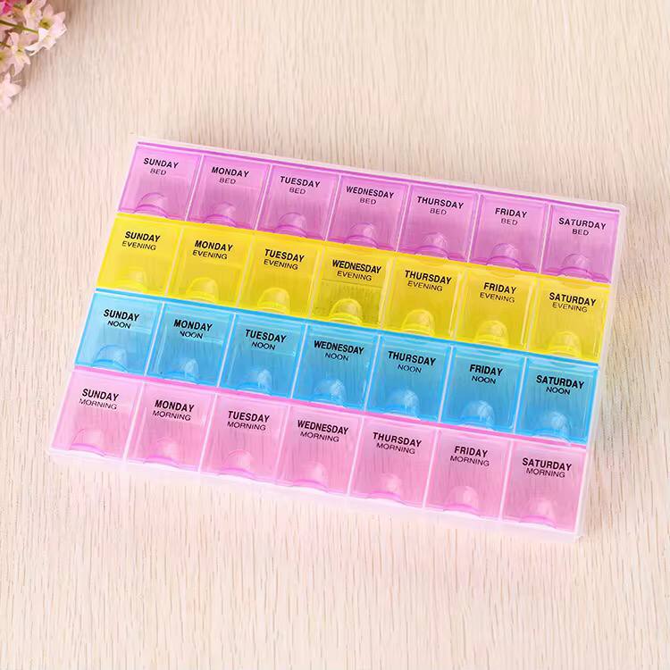 Monthly pill organiser