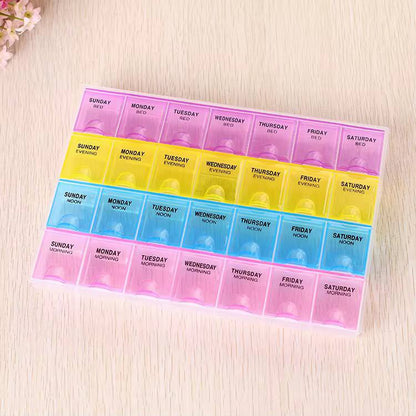 Monthly pill organiser