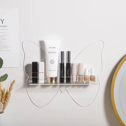 Arcylic  Butterfly design Floating Bathroom Shelve