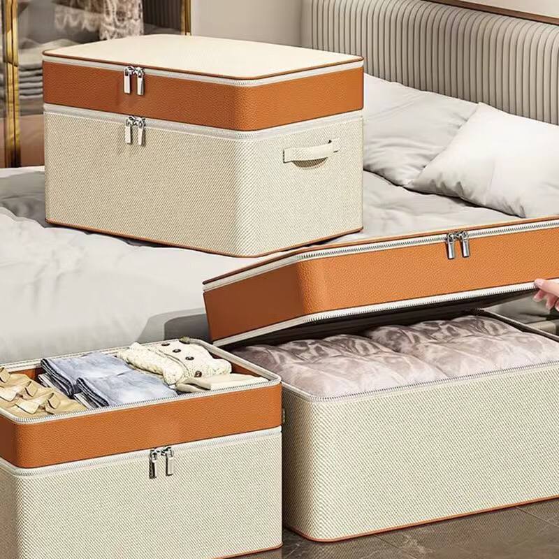 Thick double layer fabric closet organizer