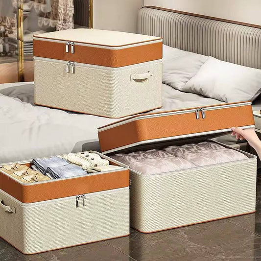 Thick double layer fabric closet organizer